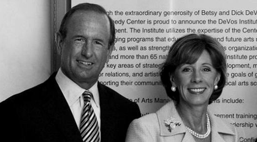 Betty DeVos and husband