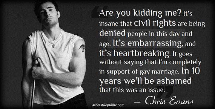 Chris Evans on Gay Marriage