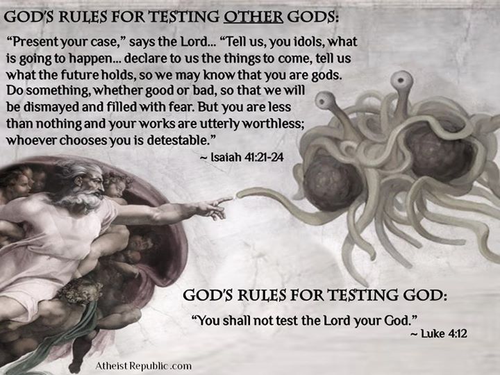 The Bible on Testing Gods