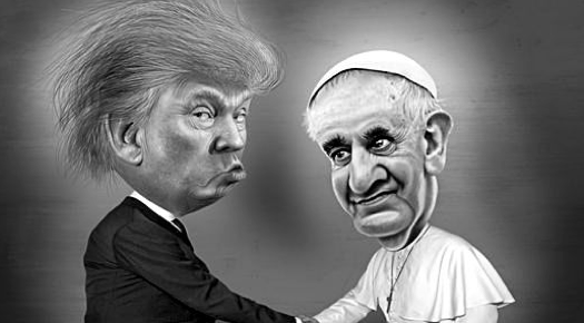 Trump and Pope Francis