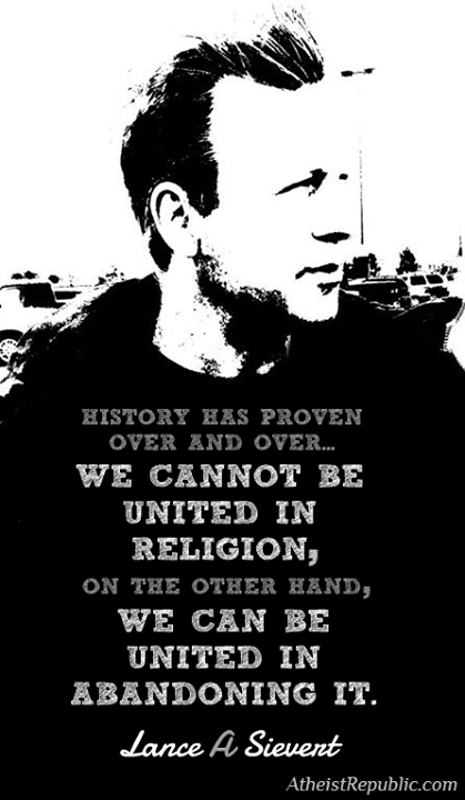 We cannot be united in Religion