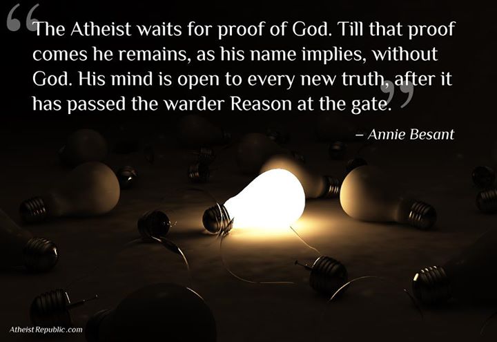 Atheist Waits for Proof of God