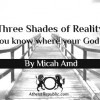 Three Shades of Reality