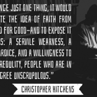 Dissociate Faith From Virtue - Hitchens