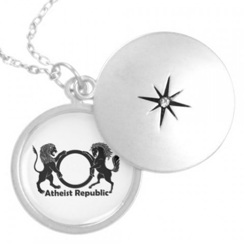 White Locket with Logo