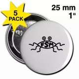 Flying Spaghetti Monster Logo Button