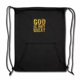 God is not Great Gold Sweatshirt Cinch Bag