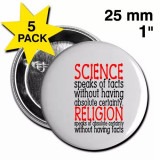 Science Speaks of Facts Button