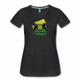 Yellow and Green Paint Gradient Logo Women's Shirt