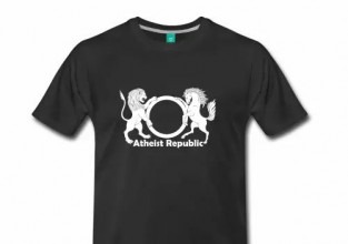 Atheist Republic White Logo Men's Shirt